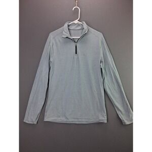 Lululemon Metal Vent Tech 1/2 Zip Pullover Medium Blue Heathered Long Sleeve Top
